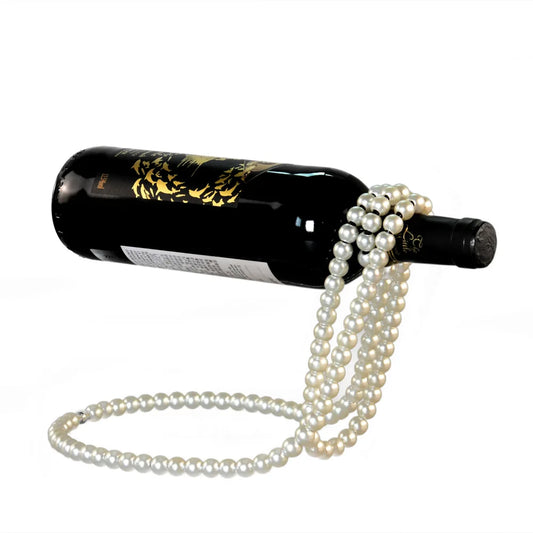 Pearl wine bottle holder